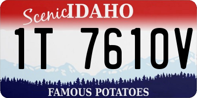 ID license plate 1T7610V