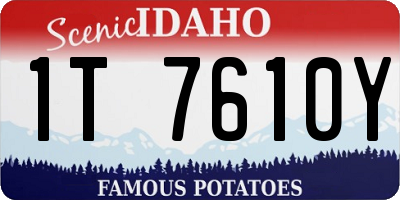 ID license plate 1T7610Y