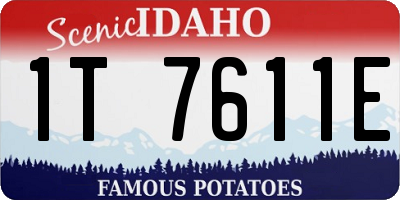 ID license plate 1T7611E
