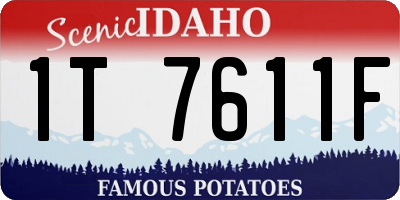 ID license plate 1T7611F