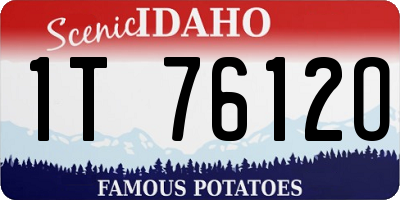 ID license plate 1T7612O