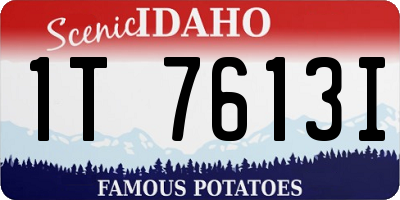 ID license plate 1T7613I