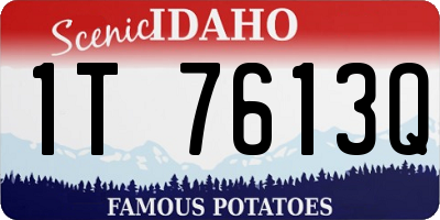 ID license plate 1T7613Q