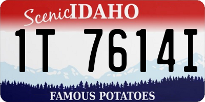 ID license plate 1T7614I