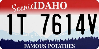 ID license plate 1T7614V