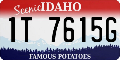 ID license plate 1T7615G