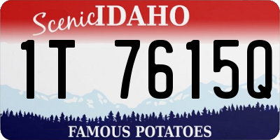 ID license plate 1T7615Q