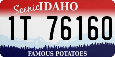 ID license plate 1T7616O