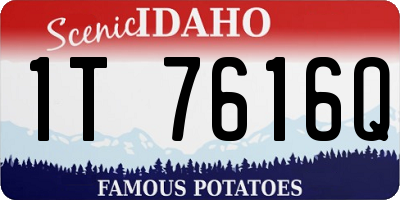ID license plate 1T7616Q