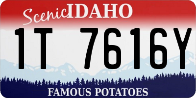 ID license plate 1T7616Y