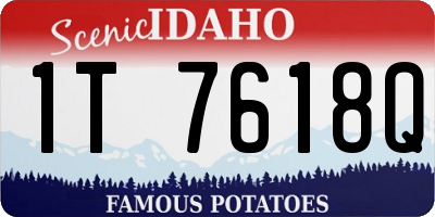 ID license plate 1T7618Q