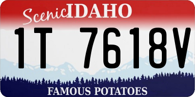 ID license plate 1T7618V