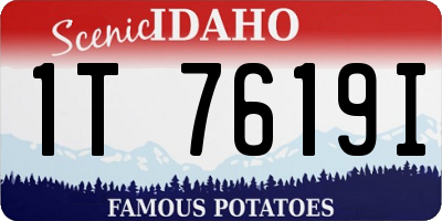 ID license plate 1T7619I
