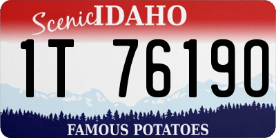 ID license plate 1T7619O