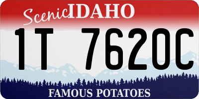 ID license plate 1T7620C
