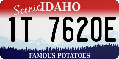 ID license plate 1T7620E