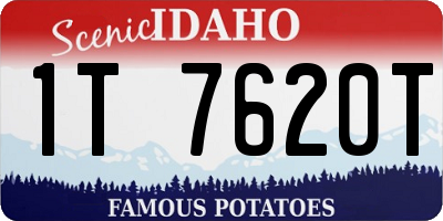 ID license plate 1T7620T