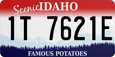 ID license plate 1T7621E