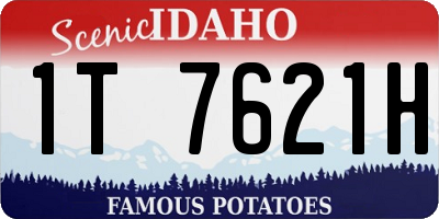 ID license plate 1T7621H