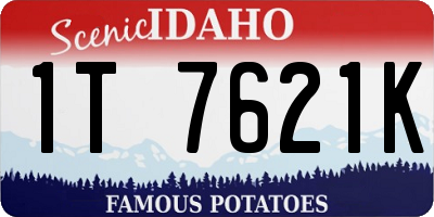 ID license plate 1T7621K