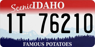 ID license plate 1T7621O