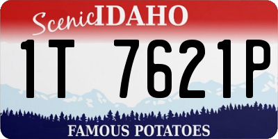 ID license plate 1T7621P