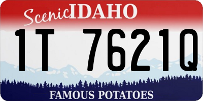 ID license plate 1T7621Q