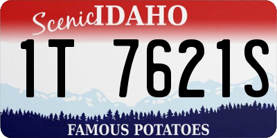 ID license plate 1T7621S