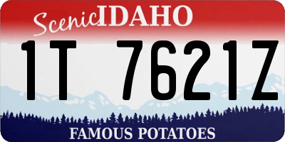 ID license plate 1T7621Z