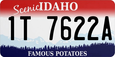 ID license plate 1T7622A