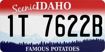 ID license plate 1T7622B