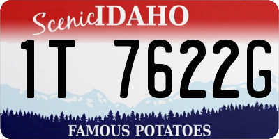 ID license plate 1T7622G