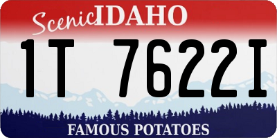 ID license plate 1T7622I