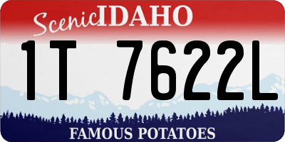ID license plate 1T7622L