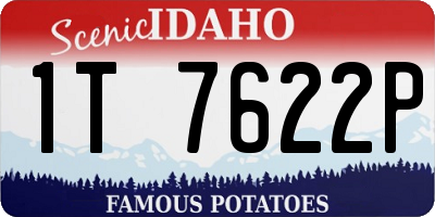 ID license plate 1T7622P