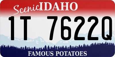 ID license plate 1T7622Q