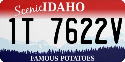 ID license plate 1T7622V