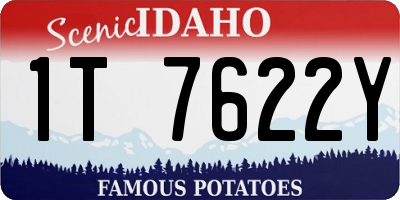 ID license plate 1T7622Y