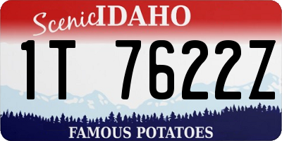 ID license plate 1T7622Z