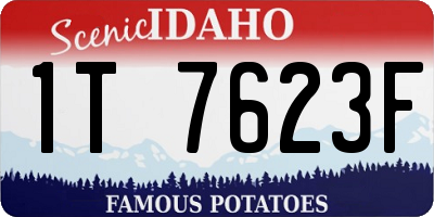 ID license plate 1T7623F