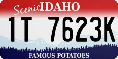 ID license plate 1T7623K