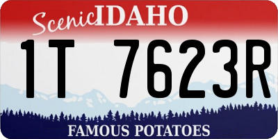 ID license plate 1T7623R