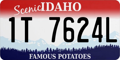 ID license plate 1T7624L