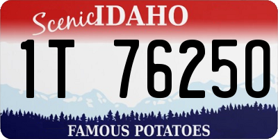 ID license plate 1T7625O