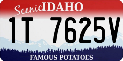 ID license plate 1T7625V