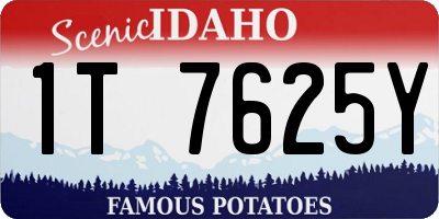 ID license plate 1T7625Y