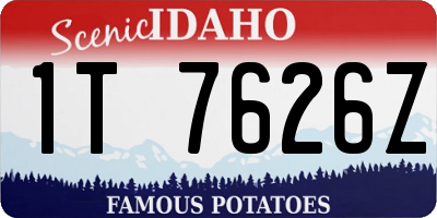 ID license plate 1T7626Z