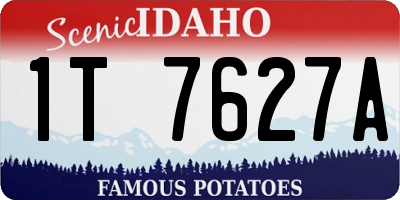 ID license plate 1T7627A