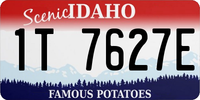 ID license plate 1T7627E