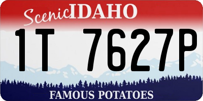 ID license plate 1T7627P